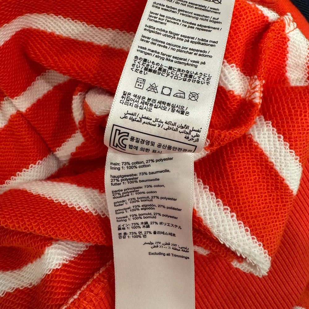 NWT Womens Joules Red & White Striped Zip-Up Hoodie w/Dachshund Embroidery - Picture 16 of 16